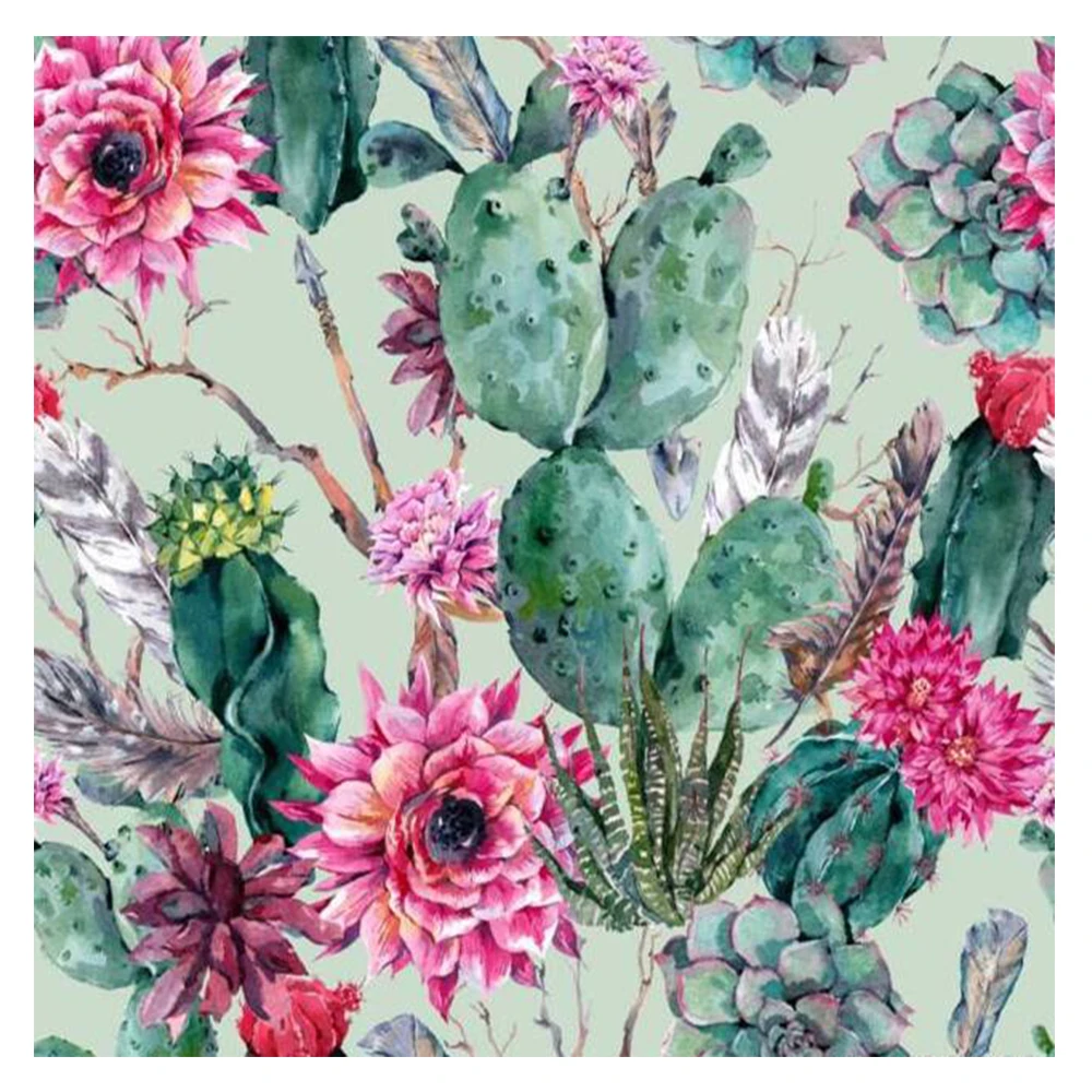 

5D DIY Diamond Painting Cactus Plant Diamond Embroidery Full Square/Round Rhinestones Landscape Pictures Mosaic Home Decor Gift