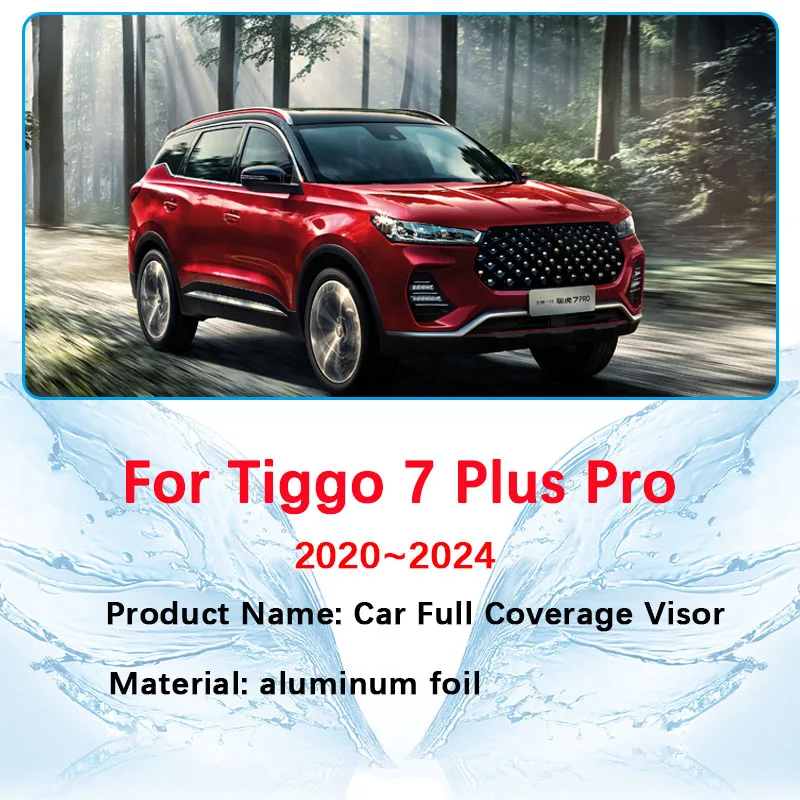 For Chery Tiggo 7 Plus Pro DR 6.0 MK2 2020~2024 Privacy Full Sun Visors Rear Window Mat Windshield Sun Shade Auto Accessories