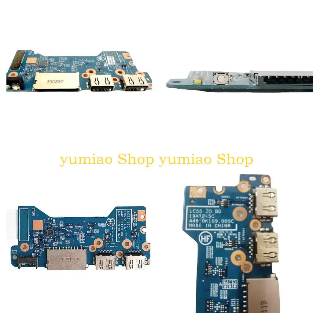 

587B USB Card Reader Power Button Board for 14IIL05 14ITL05 14ARE05 15IIL05 Laptops Efficient