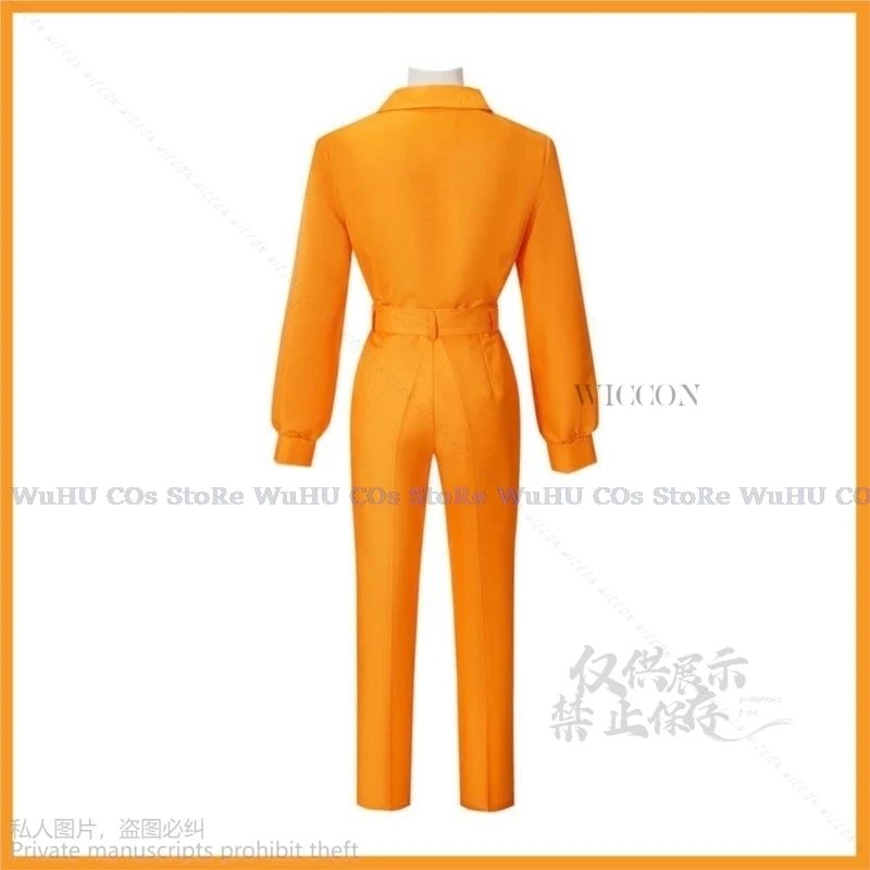Anime Welcome To Demon-School, Iruma-kun Shax Lied Cosplay Costume Yellow Work Clothes Man Woman Halloween Carnival Suit