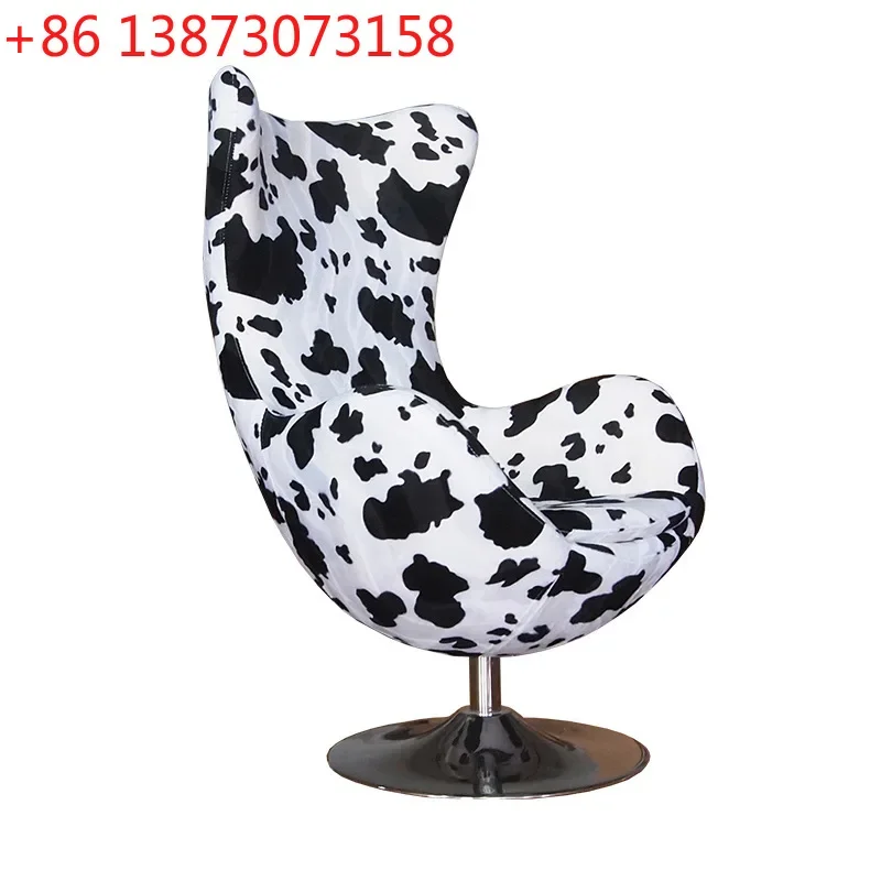 HFC-65 milk pattern casual egg shell to designer furniture tiger chair light luxury single sofa spin