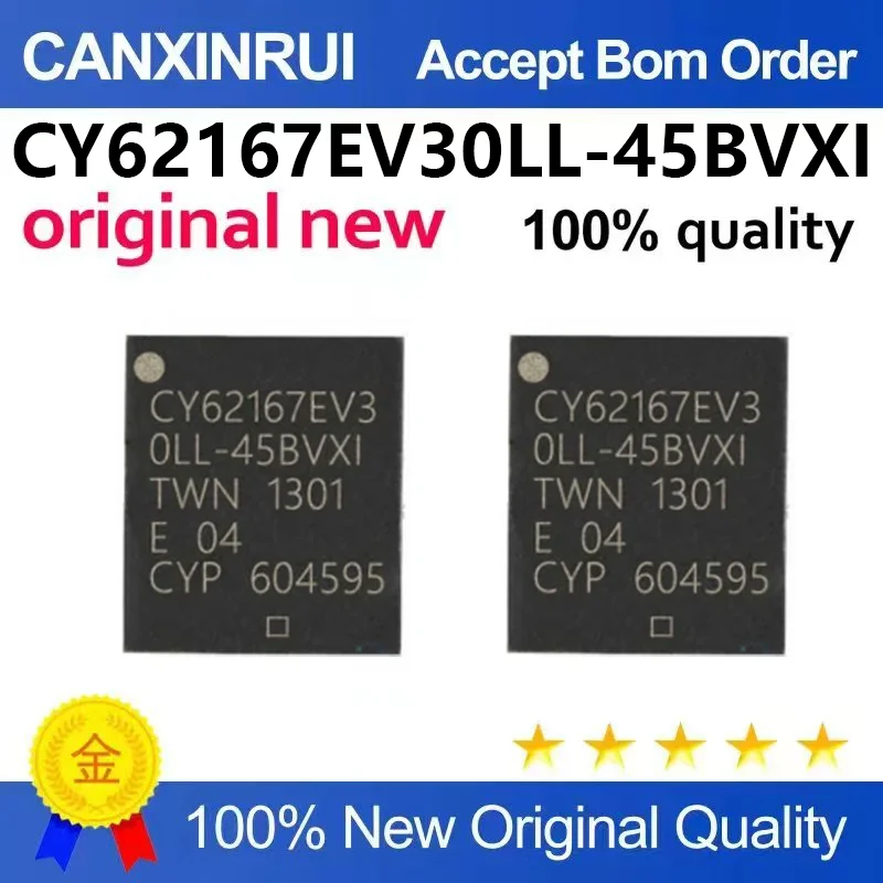 （5pcs-100pcs） CY62167EV30LL-45BVXI CY62167 Package BGA48 Memory Brand New Original IC Chip