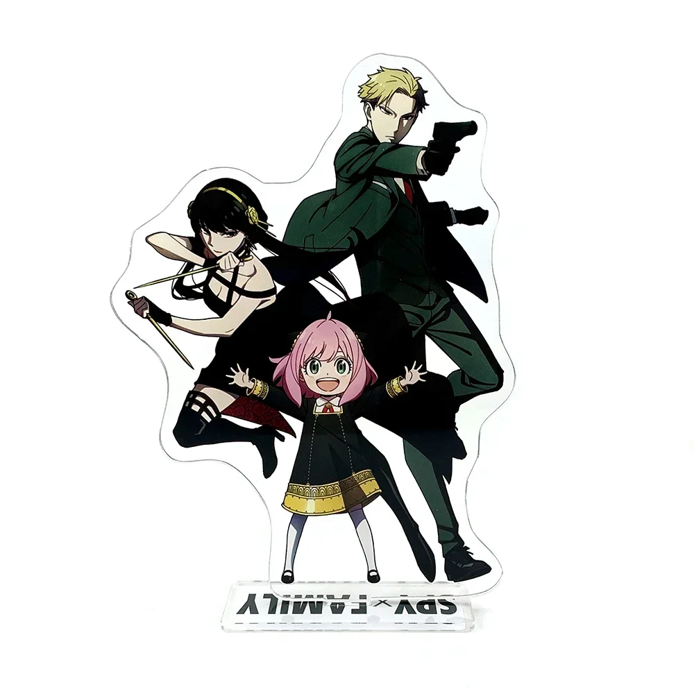 Spy x Family Anya Forger Yor Forger Loid Forger #D style acrylic stand figure model plate holder cake topper anime