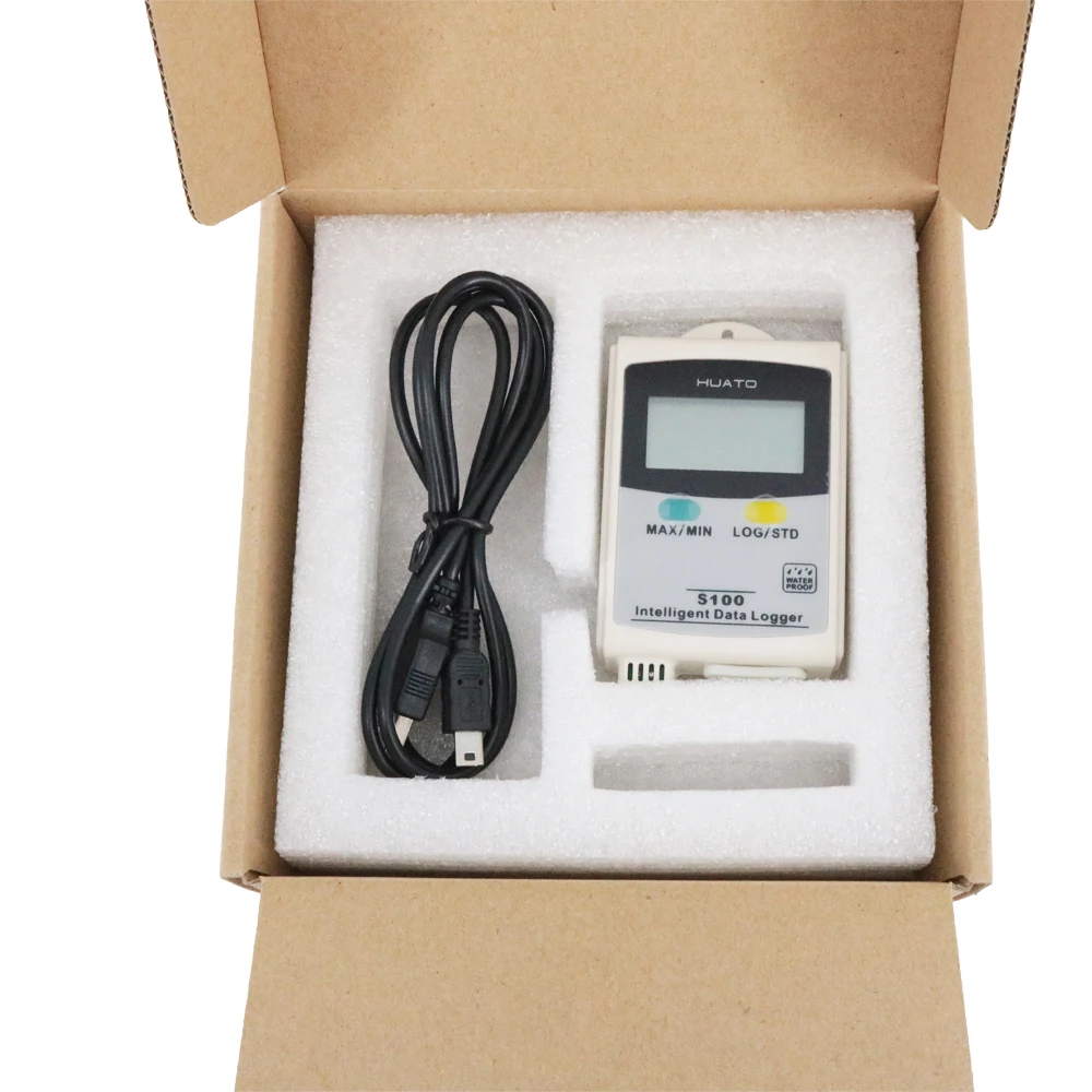 S100-TH Temperature and Humidity Data Logger Recording Rate 2 s ~ 24h LCD display for high/low and last reading