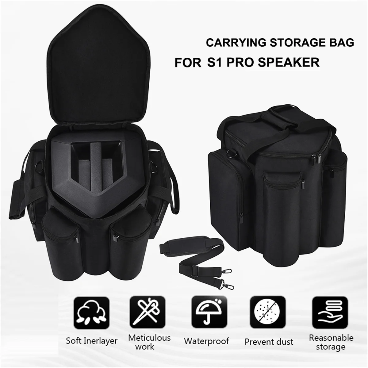 Storage Carrying Bag for Bose S1 PRO Large Capacity Carry Case Shoulder Bag Portable Handbag Speaker Accessories