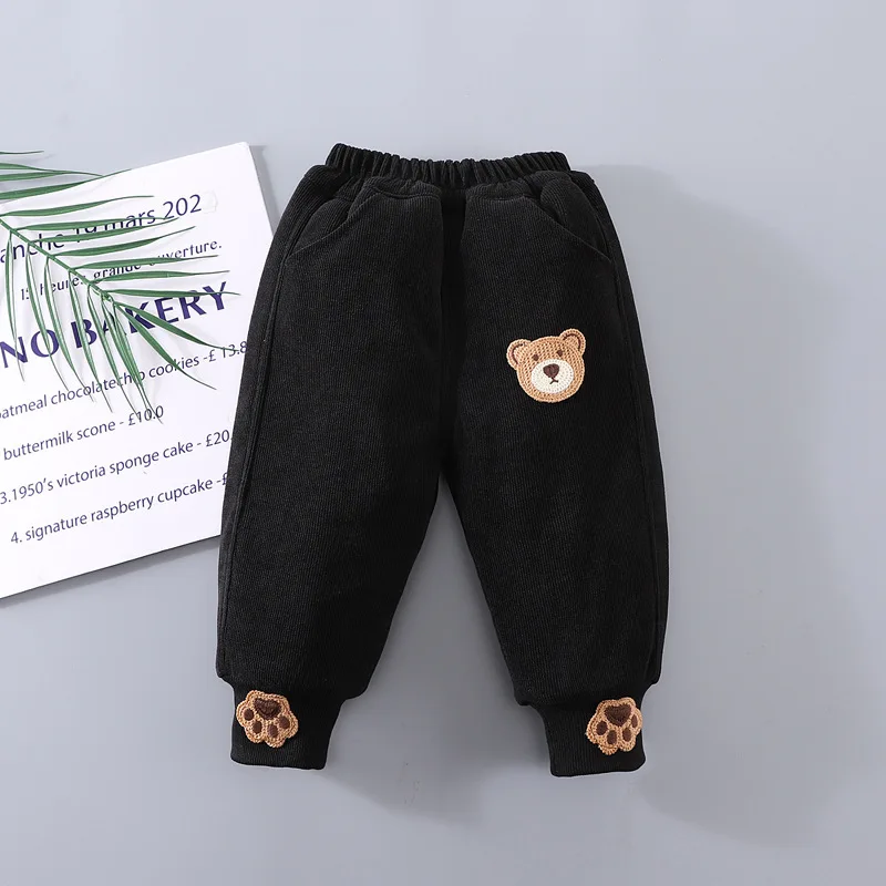

18M-5T winter children kids boys fashion casual thick snow wear warm pants