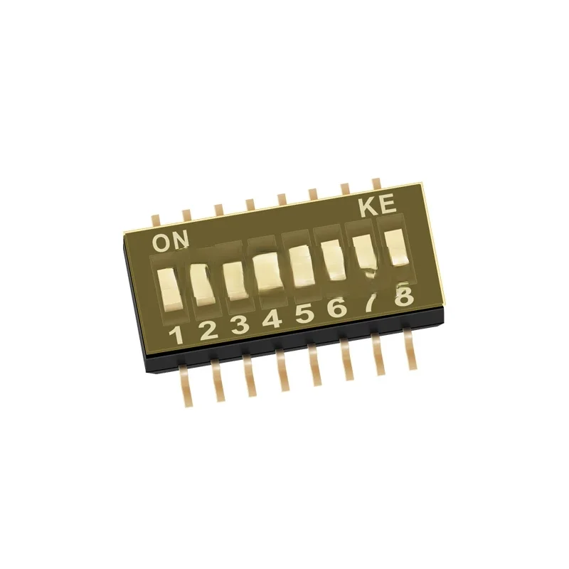 1.27MM KE DIP Switch 1/2/3/4/5/6/8/10P SMD DSHP04TSGER 2/4/8 Position
