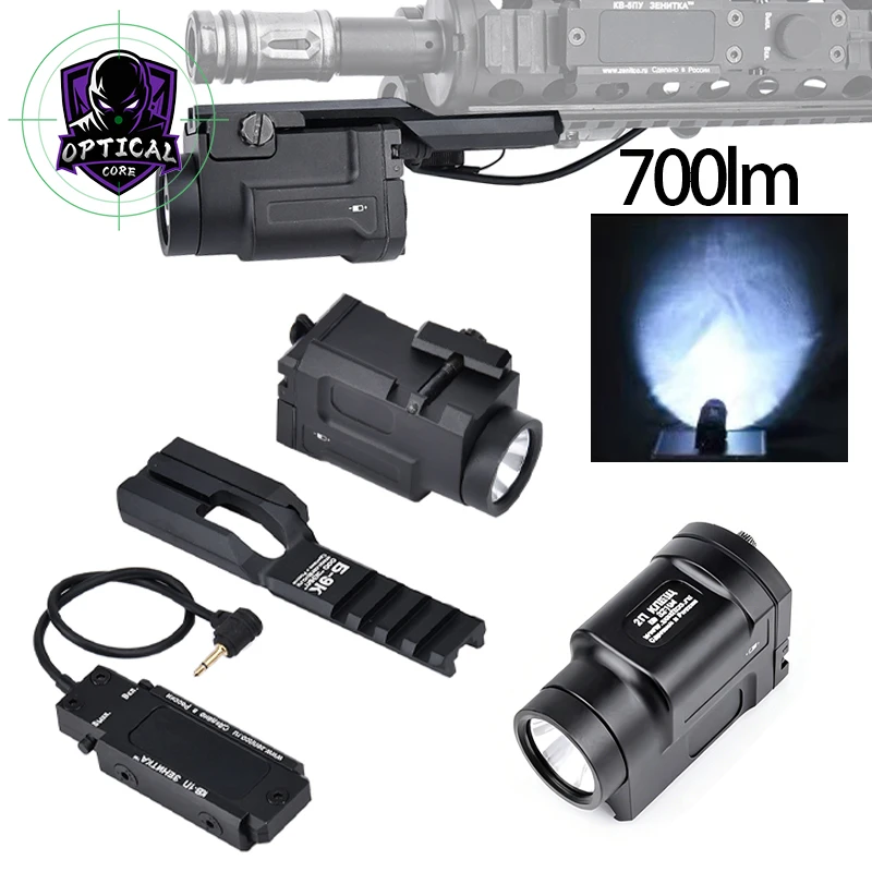 

WADSN Metal CNC Mounted Light KLESCH-2P 700LM LED White Strobe Light Outdoor Tactical FLashlight 2.5 Plug Pressure Remote Switch