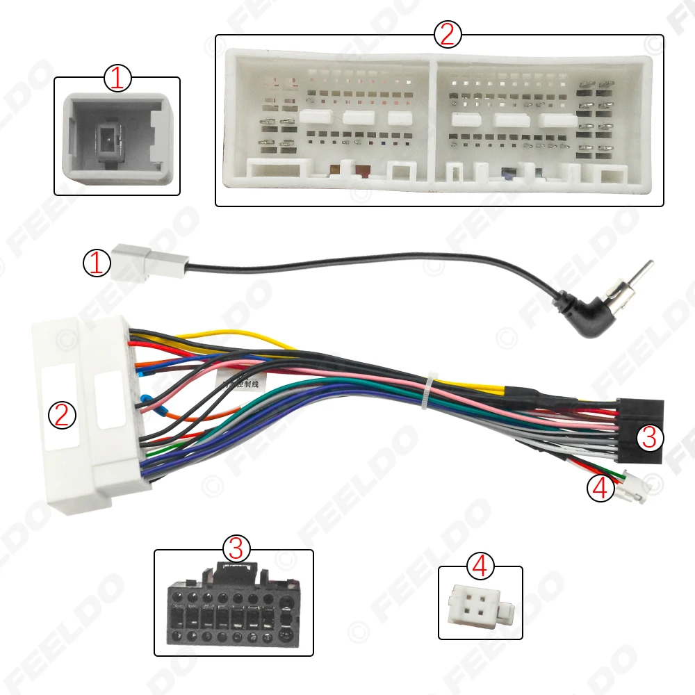 Car Audio Wiring Harness Wire Cable for KIA Hyundai (16-22), Stereo Installation, Wire Adapter, All Models, 16Pin
