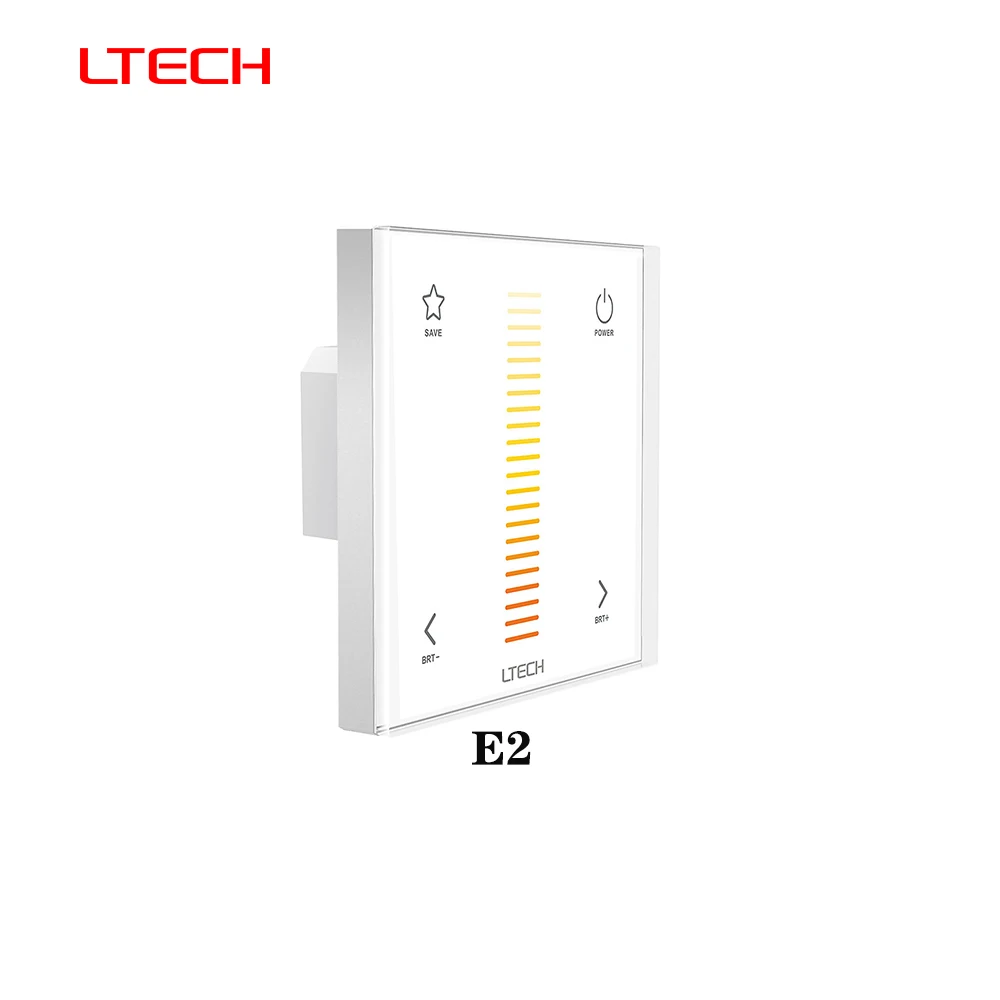 LTECH E4 AC100-240V DC12~24V 2In1 Trailing edge (ELV) 0-10V RF2.4GHz PWM Single/Dual Color RGBW RGBWY Controller For LED Strip