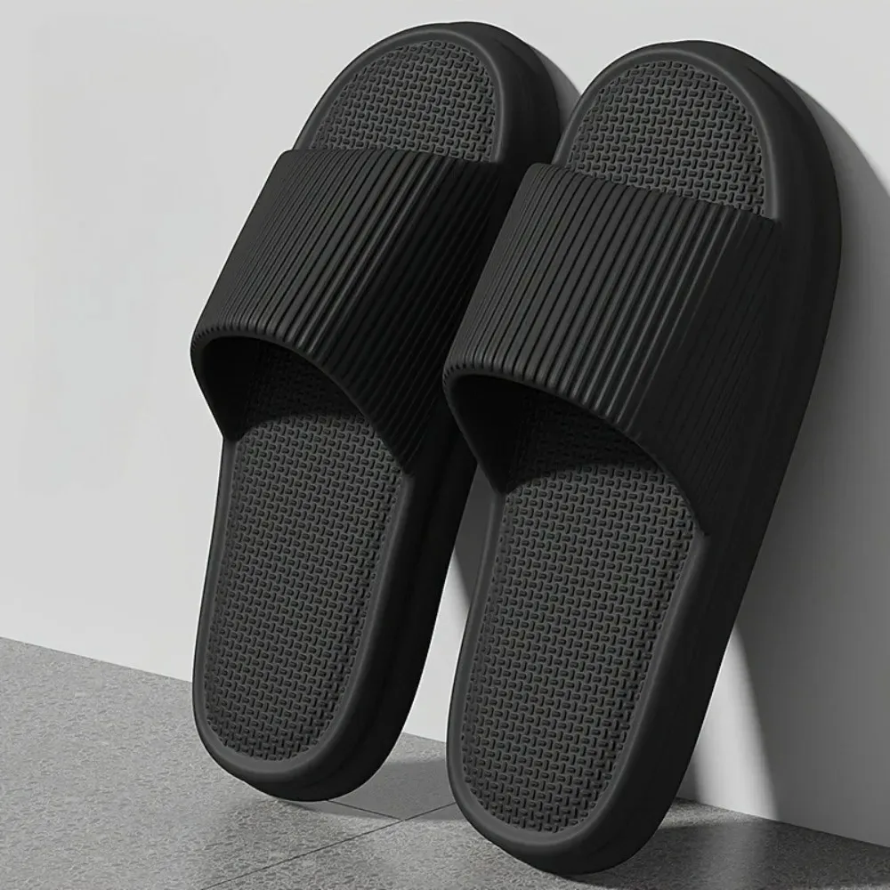 Men Summer Silent Slippers Indoor Home Bathroom Anti-Slip Soft EVA Sole Odor-Proof Sandals for Women Comfort Lightweight