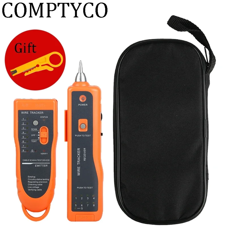 

LAN Network Cable Tester Cat5 Cat6 RJ45 UTP STP Detector Line Finder Telephone Wire Tracker Tracer Diagnose Tone Tool Kit