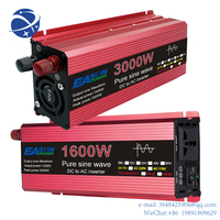 YYHCEasun Solar 3kw 3000 Watt 12V 24V Dc to AC 120V 220V 1000W 1600W 2200W Car RV Power Pure Sine Wave Inverter 3000w