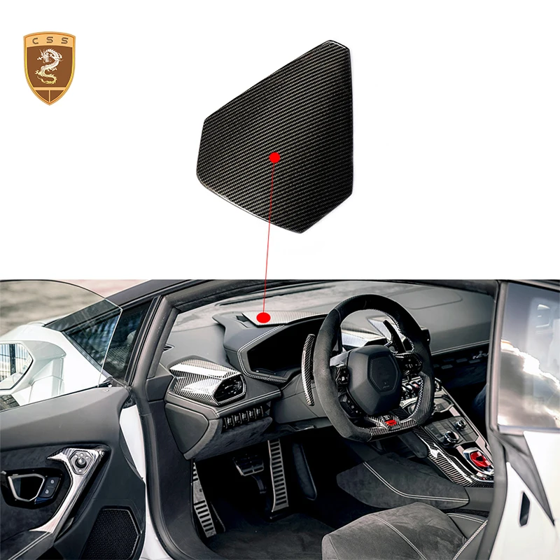 

Для Lamborghini Huracan LP610 LP580 Автомобильная центральная панель управления, сухая крышка прибора из углеродного волокна, внутренний комплект кузова
