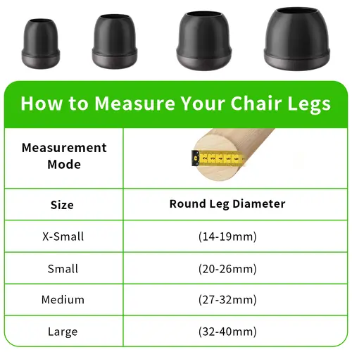 8PCS Chair Leg Cover Floor Protectors Silicone Furniture Table Feet Protect TPE Hair Proof Chair Pads for Chair Table No Noise - Image 3