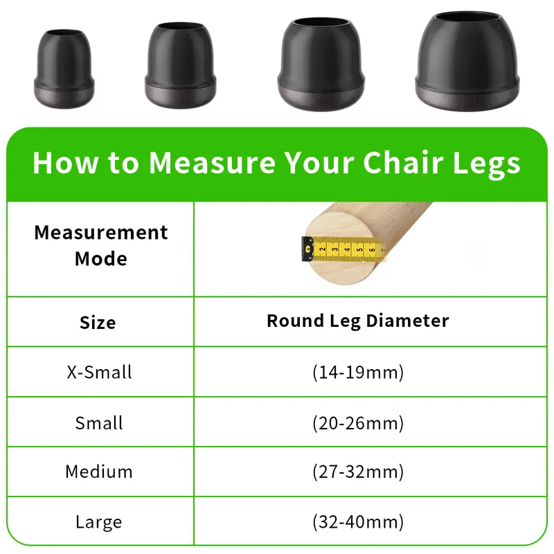 8PCS Chair Leg Cover Floor Protectors Silicone Furniture Table Feet Protect TPE Hair Proof Chair Pads for Chair Table No Noise - Image 3