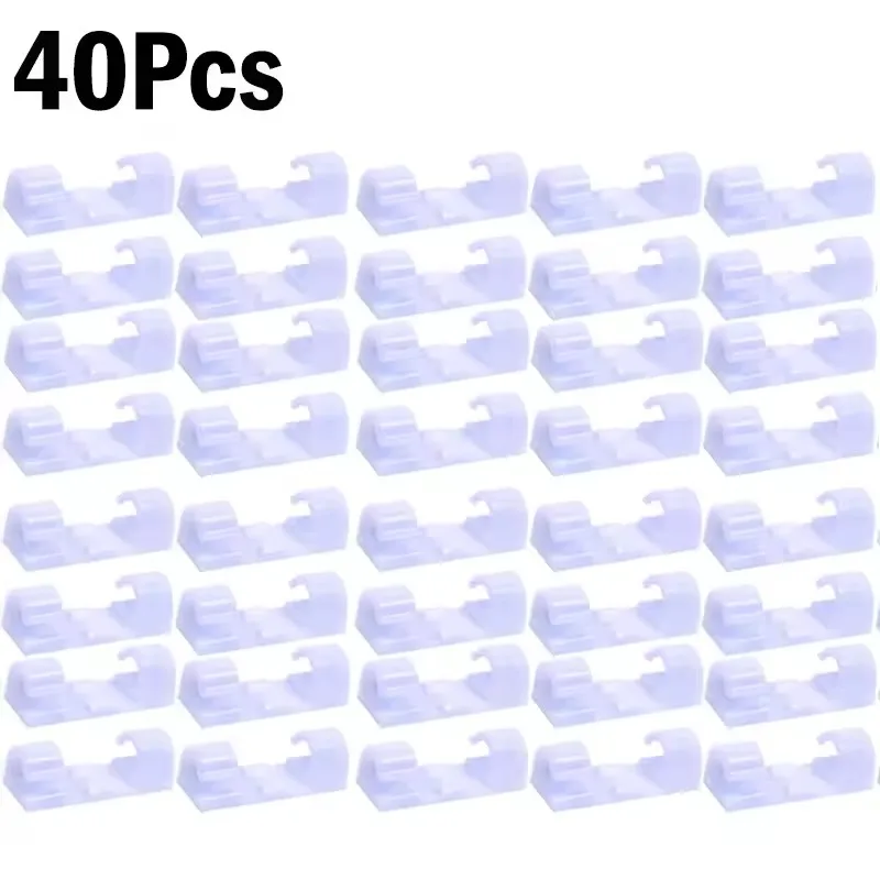 Kabelclips Organizer Drop Wire Holder Snoerbeheer Zelfklevende kabelmanager Vaste klem Draadhaspel voor thuiskantoor Auto
