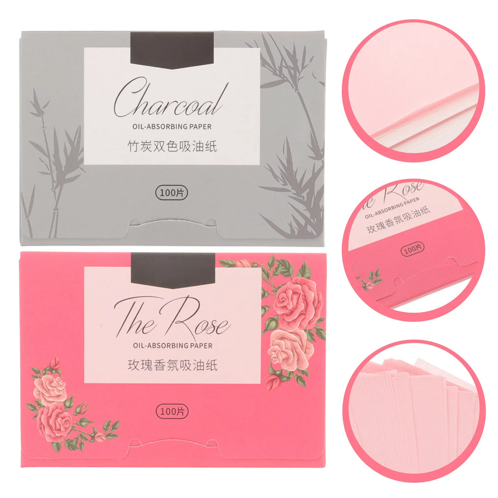 2Packs Oil Absorbing Sheets Facial Blotting Papers Thick Eco Friendly for Oily Skin Blackhead Acne Prone All