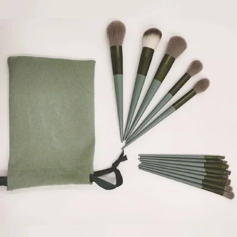Set di pennelli per trucco, correttore, fard, cipria in polvere, ombretto, evidenziatore, fondotinta, strumenti di bellezza, 13 pezzi