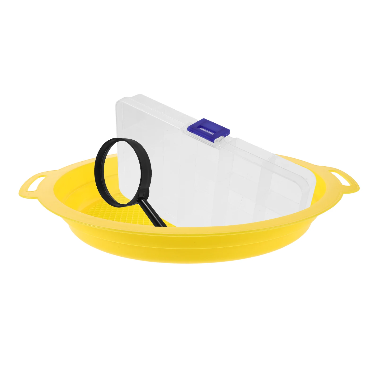 

Gold Panning Handheld Sorting Mesh Pan Durable Plastic Material Efficient Sifting Tool Gravel Separator Sand Filter Portable