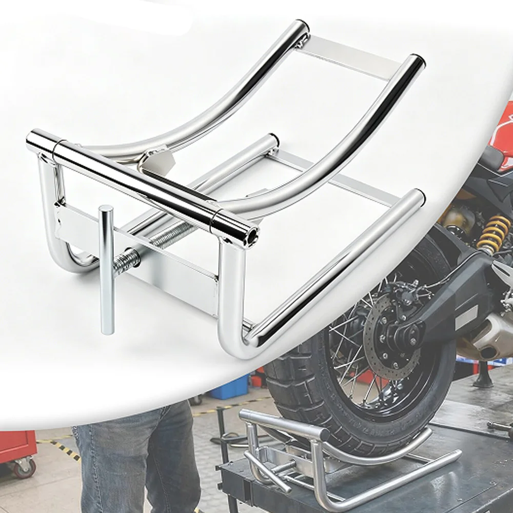 For Motorcycle Maintenance Jack Paddock Stand Rear Lift Support Tool Heavy Duty No-Drill Accesorios Moto