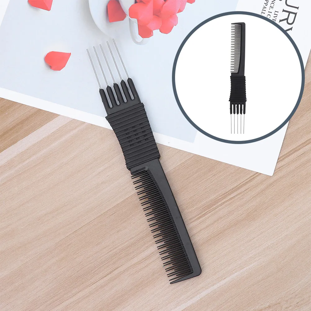 

Набор из 6 профессиональных стальных расчесок-гребней для волос, многофункциональные портативные расчески для укладки и распутывания волос, инструмент для парикмахерских работ
