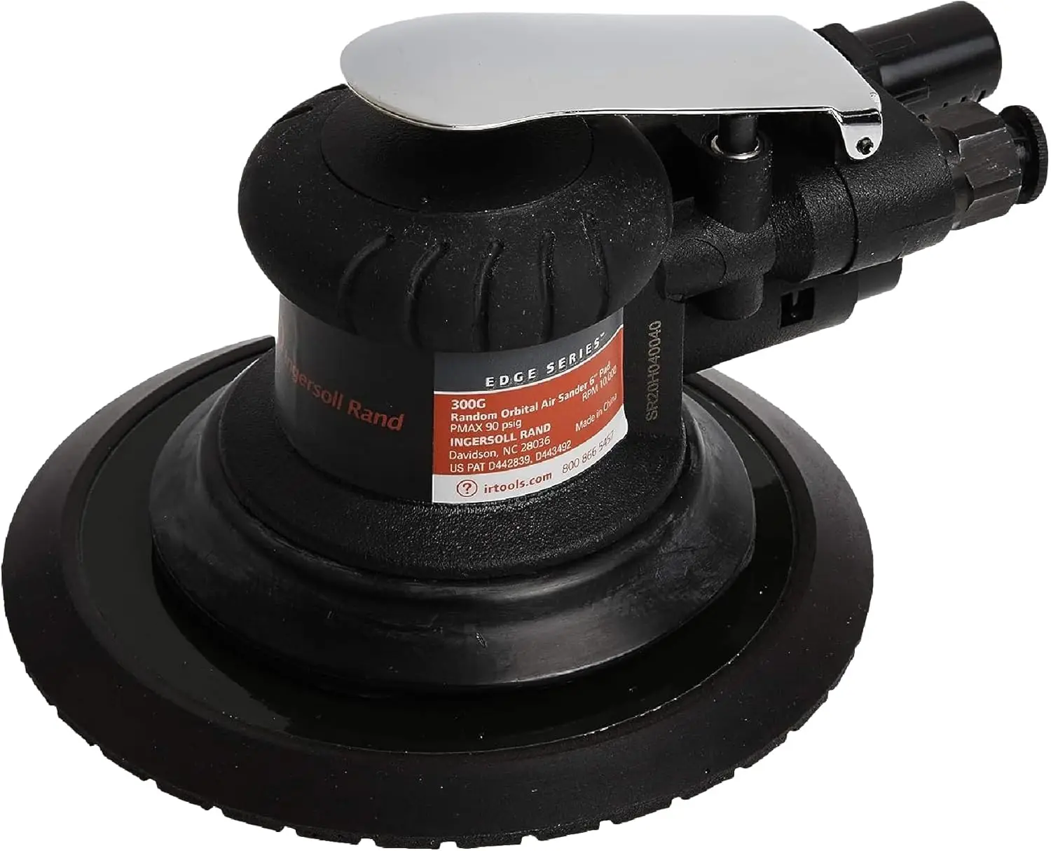 

Random Orbital Air Sander 3/16" Orbit 6" Pad 10,000 RPM 0.2 HP Lightweight But Sturdy Diffused Rear Exhaust