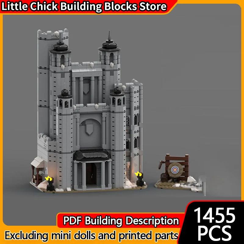 

Medieval Castle Model MOC Building Bricks Rock Brick Castle Modular Technology Gifts Holiday Assemble Children Toys Suit