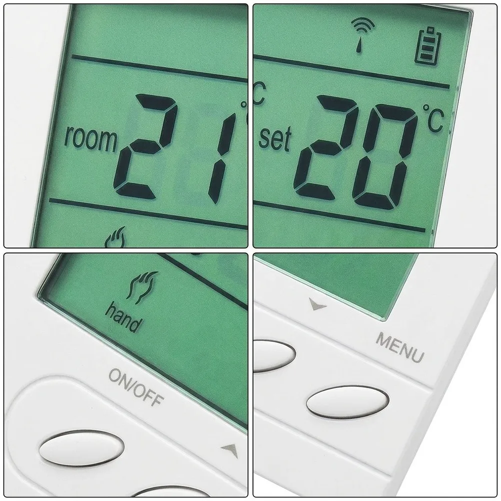 Central Wireless Controller for Hydronic Underfloor Heating with 280mm x 110mm x 40mm Panel Assembly and ABS Housing