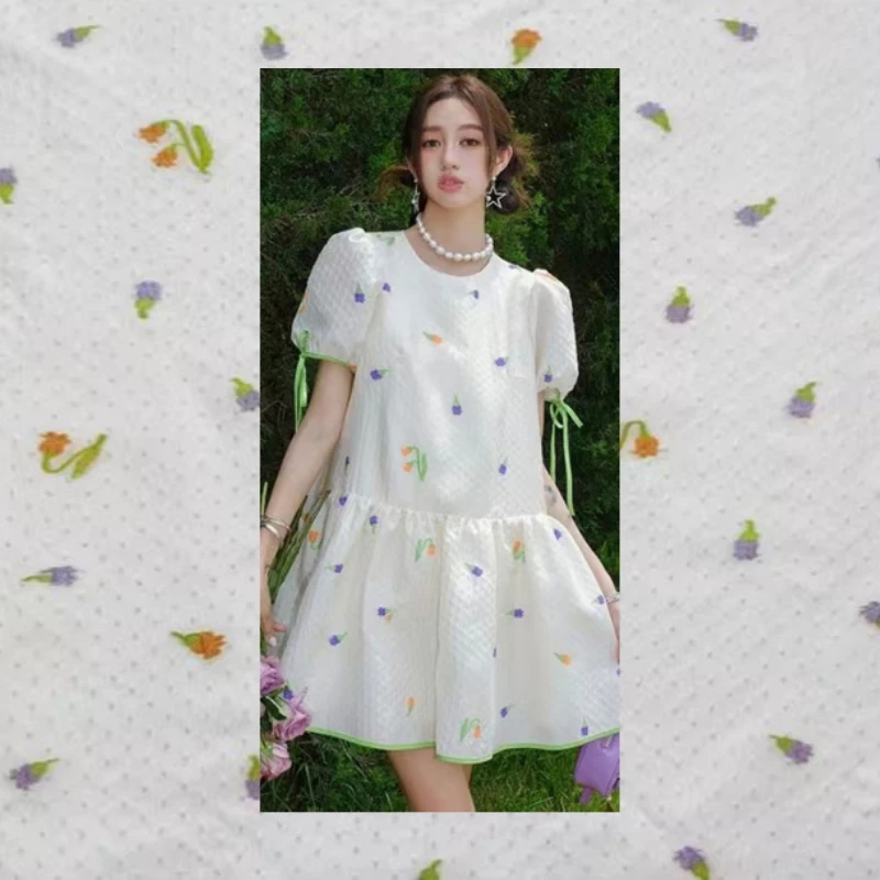 

Жаккардовая ткань для платья Весна-лето Темная рябь в горошек Трехмерная модная легкая ткань Тюль Драпировка Оптовая ткань