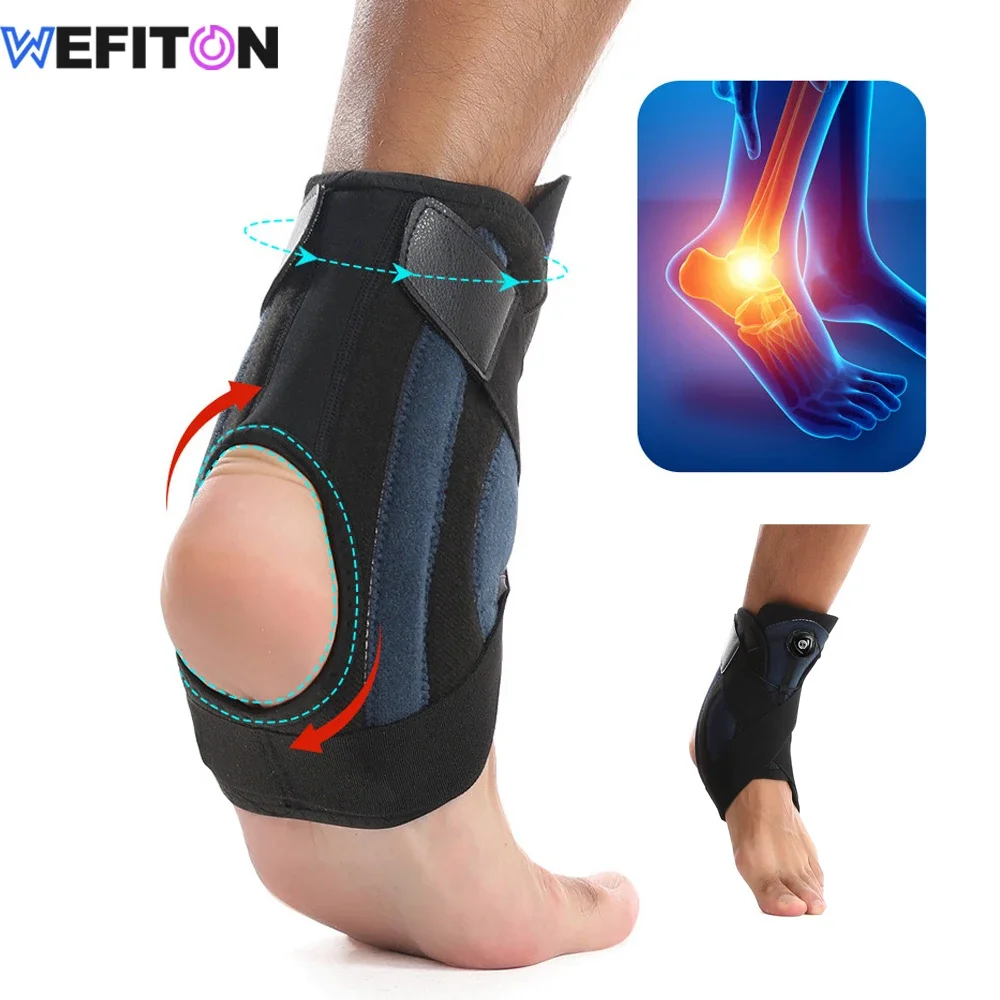 

1PCS Upgrade Ankle Support Brace for Men Women Adjustable Knob Ankle Brace for Plantar Fasciitis Semi-rigid Adjustable System