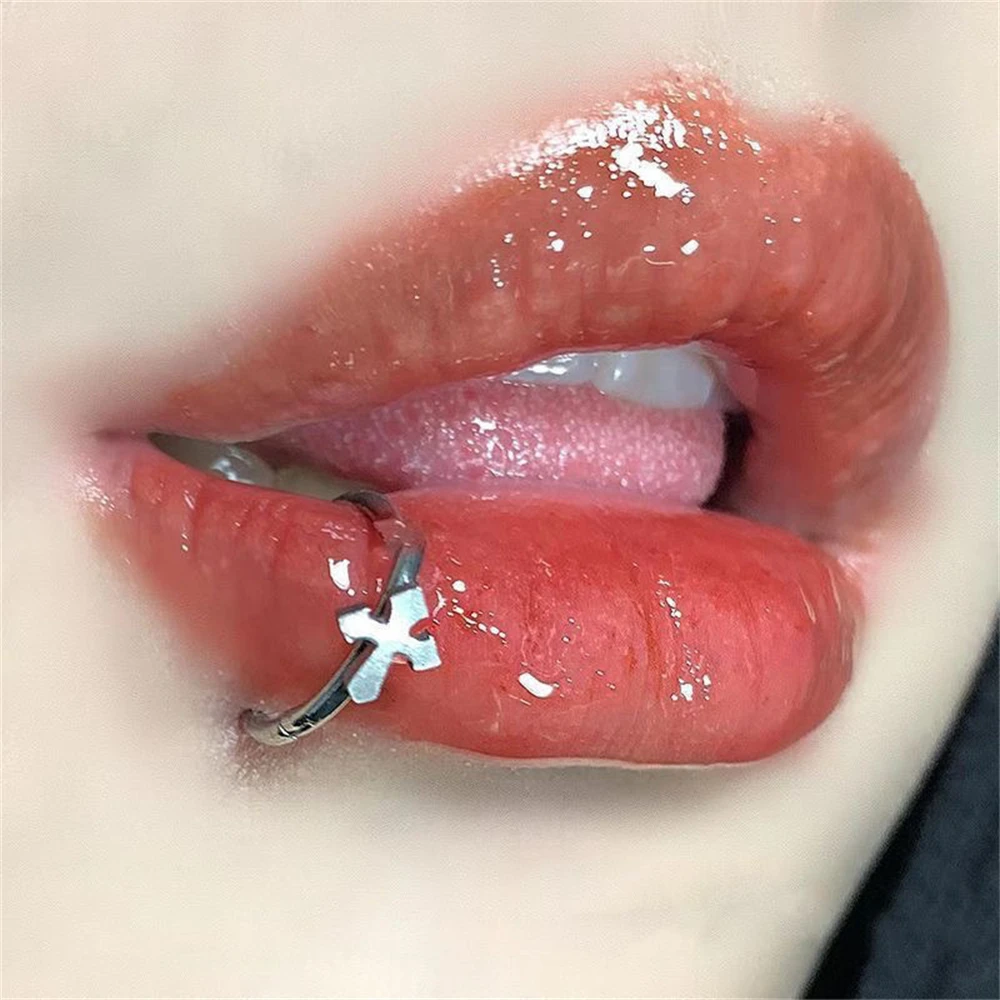 Aro de Aço Inoxidável C Clipe Anel Labial para Mulheres, Não Piercing, Jóia do Corpo Brinco Labret, Presente para Namorado, Moda, 2024