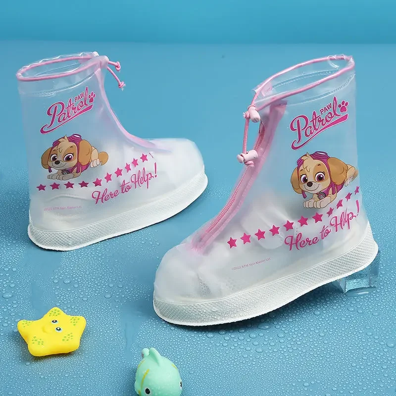 Paw Patrol Chase Skye dziecięce kalosze wodoodporny pokrowiec na buty ochraniacze śliczne antypoślizgowe ochraniacze na buty wielokrotnego użytku