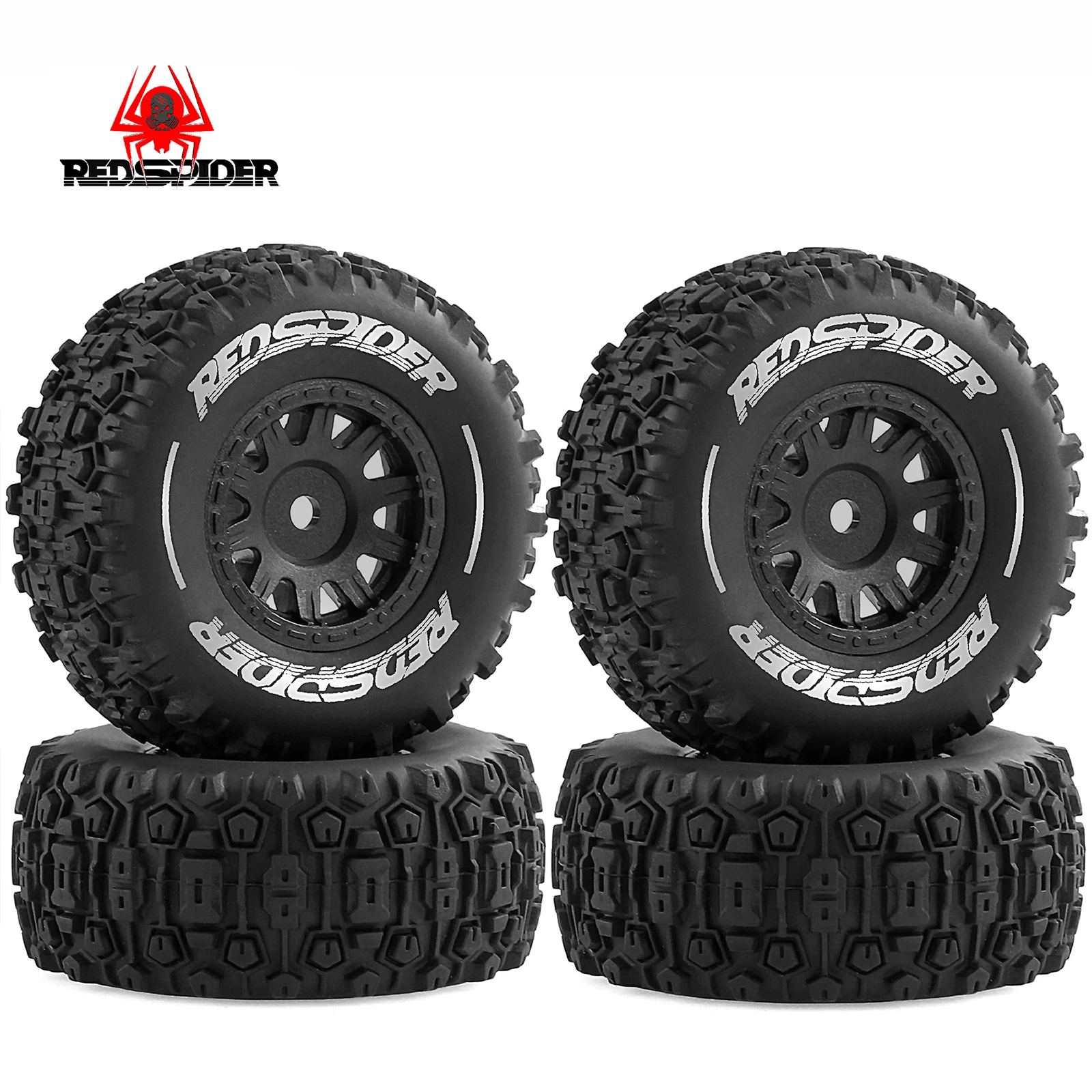 

4pcs 65mm Rubber Tire Tyre 12mm for RC car 14301 14303 1/14 MJX HYPER GO RC Car Upgrade Parts Accessories