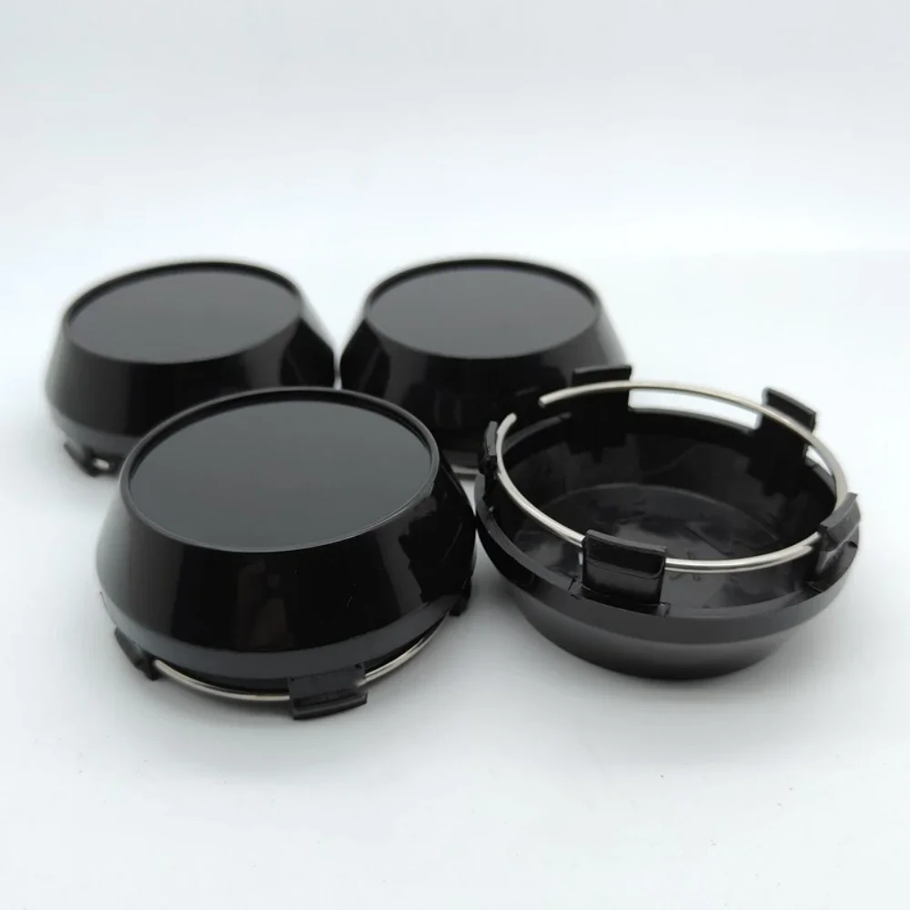 

4pcs ABS 60mm Black/Silver Solid Blank Car Wheel Center Caps NO Emblem Logo Rim Hubcaps Cover Badge Car Styling Auto Accessories