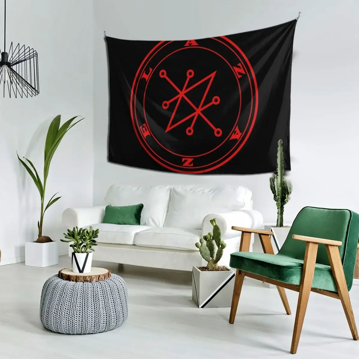 

Azazel demon red Sigil occult Magick Seal Tapestry Bedroom Decor Room Decor Cute Anime Decor Tapestry