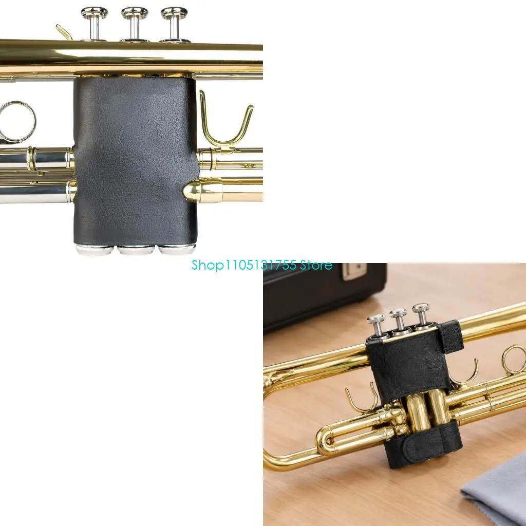 K0EF Trumpet Valves Guard with Nonporous Lining and Leather Exterior