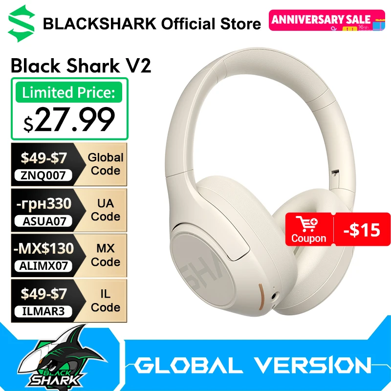 【¥4,363】Black Shark V2-アリエク特価アラート