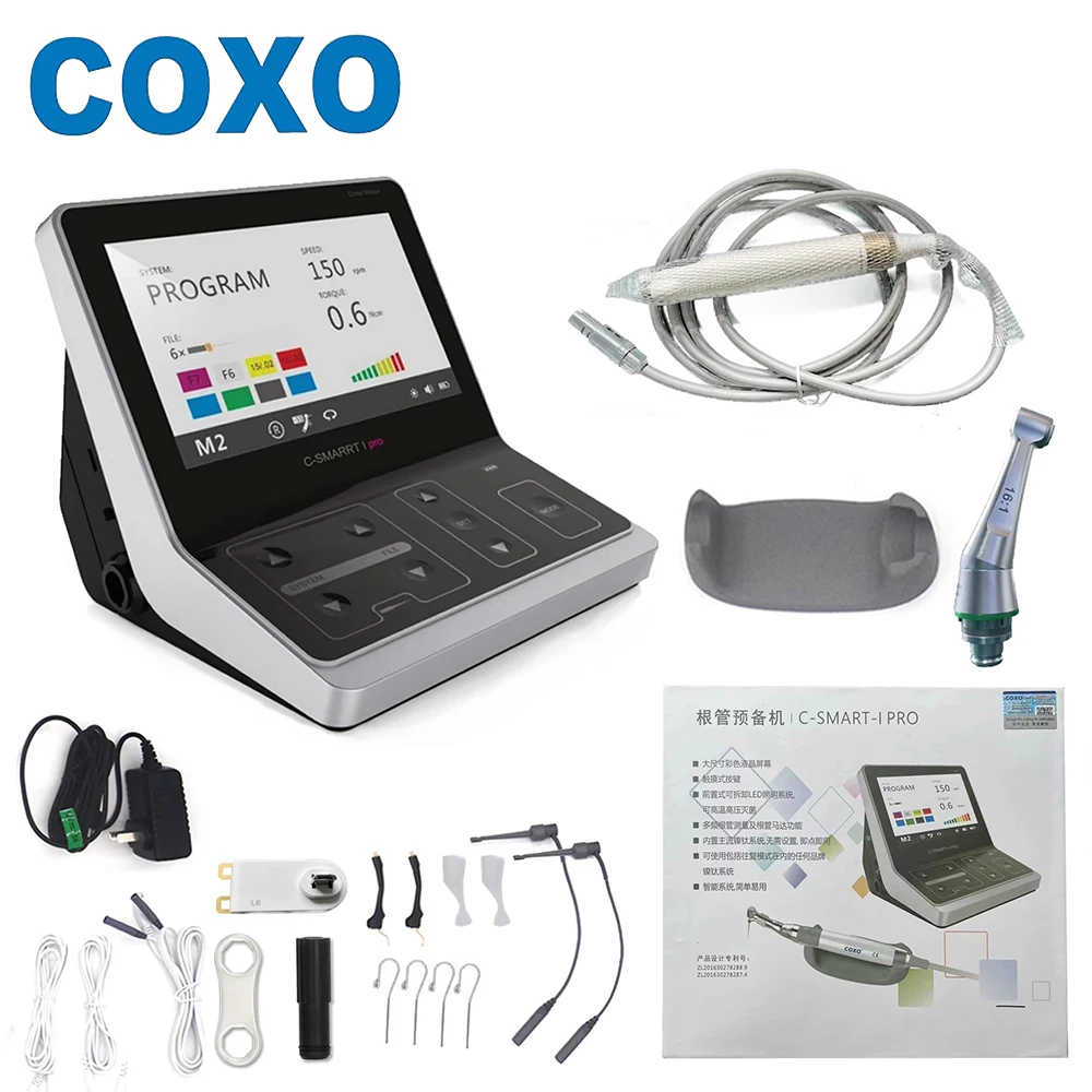 COXO C-Smart IPro LED Endo Motor with Apex Locator with 16:1 Contra Angle Root Canal Dental Endodontic Motor Dental Equipment