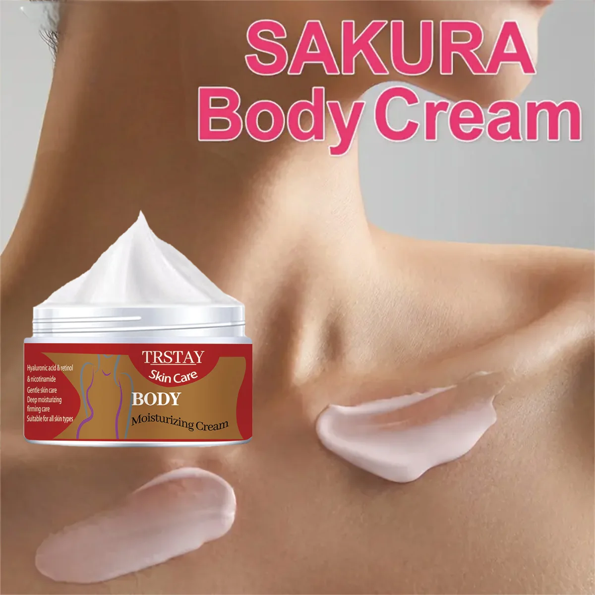 

Hyaluronic Acid Gentle Skincare Deep Moisturizing and Firming Care Suitable for All Skin Types Body Moisturizing Cream