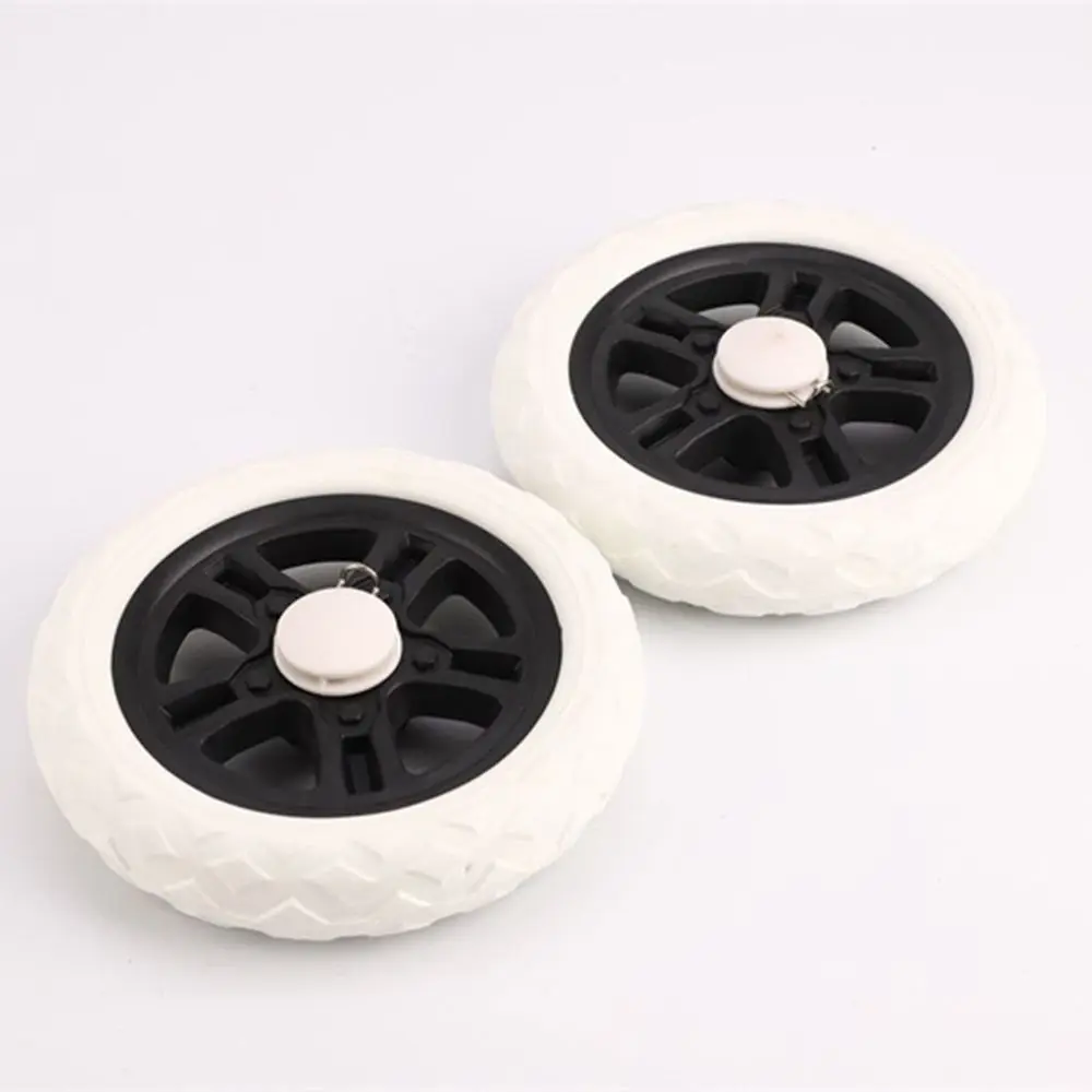 2Pcs Shopping Cart Wheels Flexible Travelling Trolley Caster Anti Slip Wear-resistant Tire Wheel Replacement Wheelchair Caster