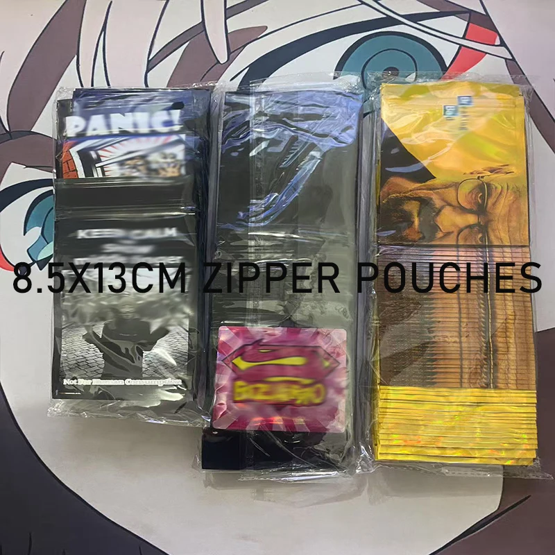 Aluminium Coating Plastic Bag Smellproof Wateproof Food Storage Pouch Candy Cookies Seal Zipper Bags Multi Purpose Mylar Pouches