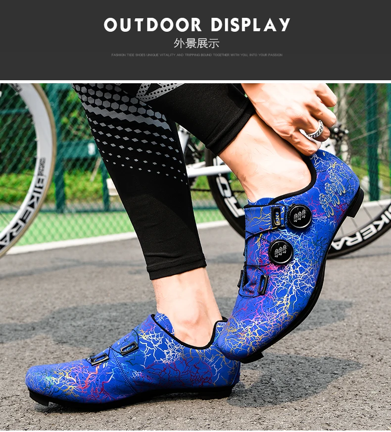 Professionelle Radfahren Schuhe Rennrad Männer Racing Wettbewerb Self-Locking Geschwindigkeit Fahrrad Turnschuhe Frauen SPD Stollen Radfahren Schuhe – Detail 13