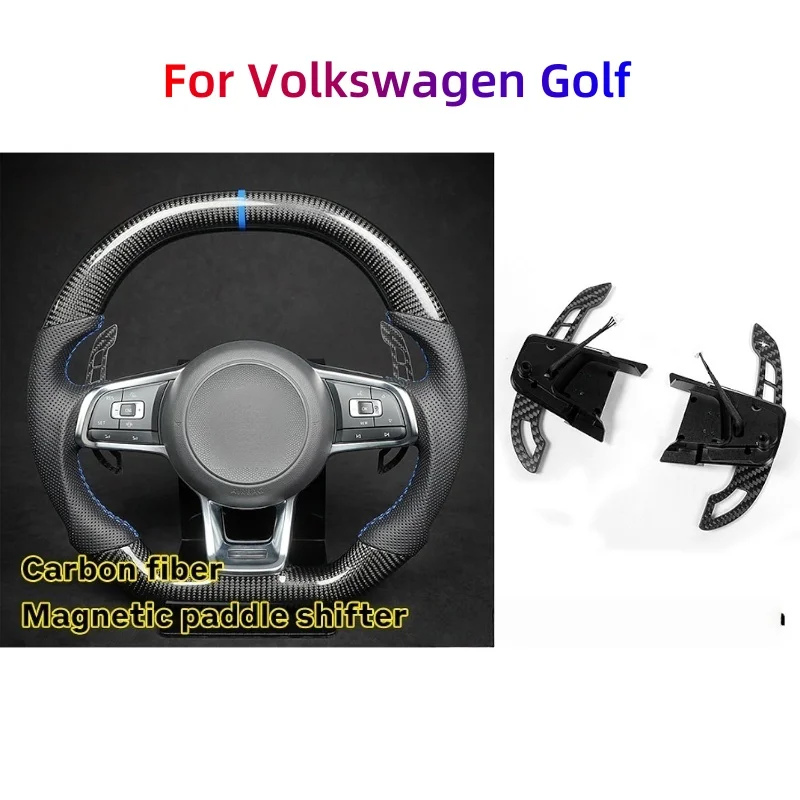 

Carbon Fiber Magnetic Paddle Shifters Compatible For Volkswagen Golf MK7 MK7.5 Golf R Scirocco Steering Wheel Paddle Shift
