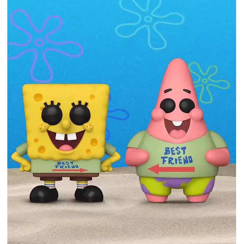 New Pop The Spongebob Movie：Sponge On The Run Action Figures Spongebob Patrick Star Collection Toy Kid Birthday Model Doll Gift