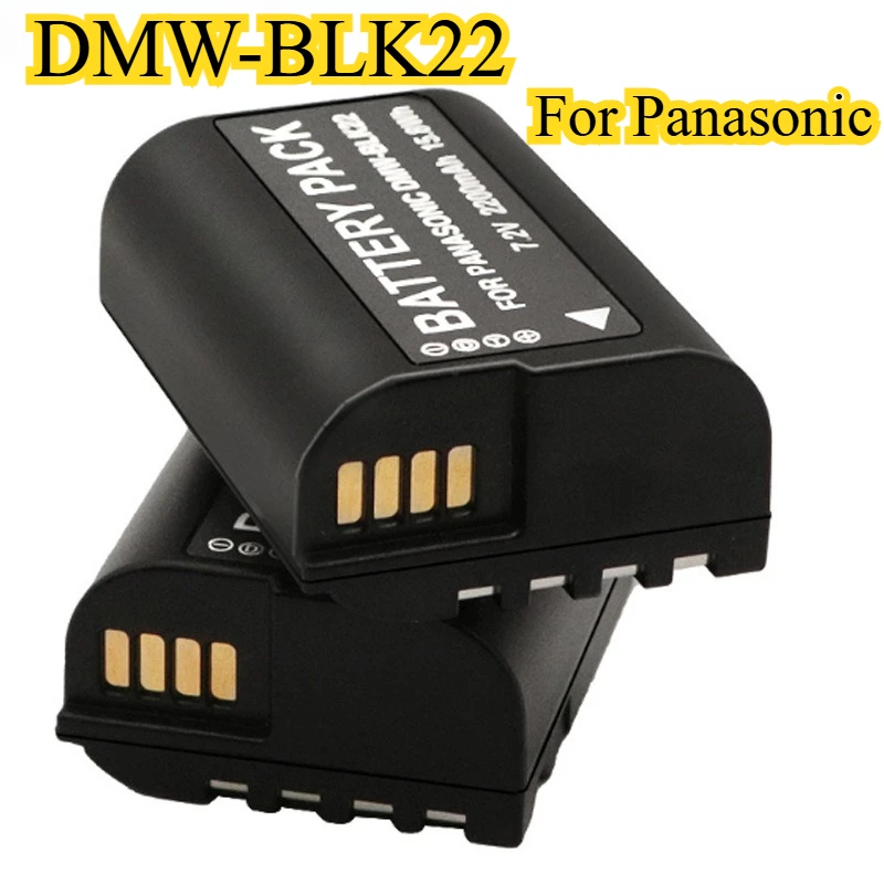 

Сменный аккумулятор DMW-BLK22 2200 мАч для Panasonic Lumix S5 S5II S5IIX S1 S1H S1R S1R H полнокадровая беззеркальная камера