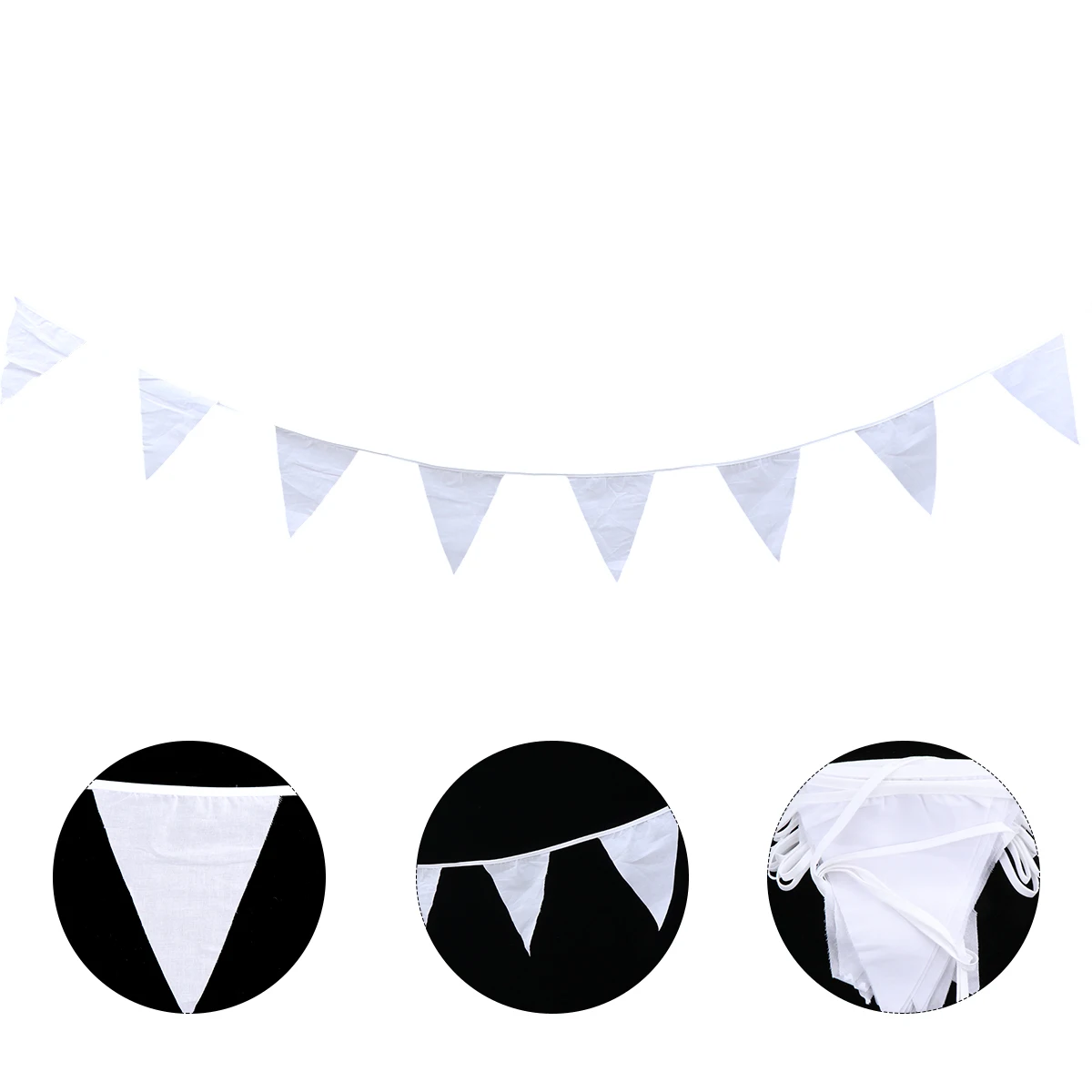 

10M Triangle Flag Decorations Hanging Banner for Party Home School Office Cafe Wedding Kids Room Garden Christmas Backdrops