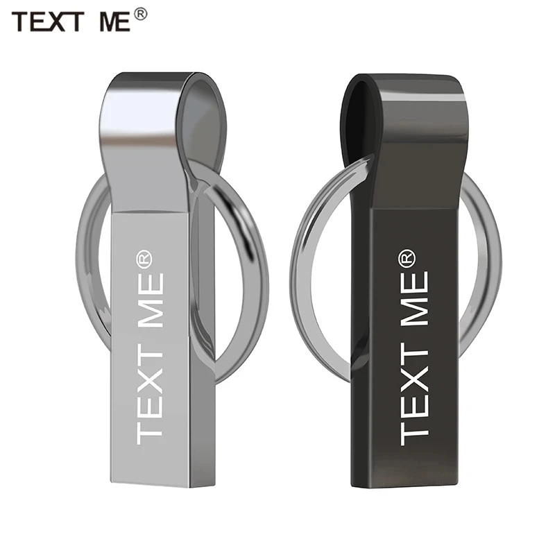 

TEXT ME USB 2.0 Flash Drive flash disk Pendrive 16GB 8GB 4GBmemory stick 32GB 64GB Flash USB Mini metal Memory card