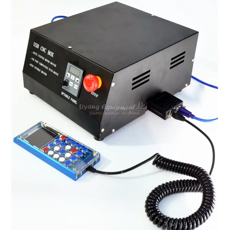 

DC Brushless Spindle Drive 4 Axis CNC Control Box MACH3 LPT Handle Controller For Cnc Engraving Machine