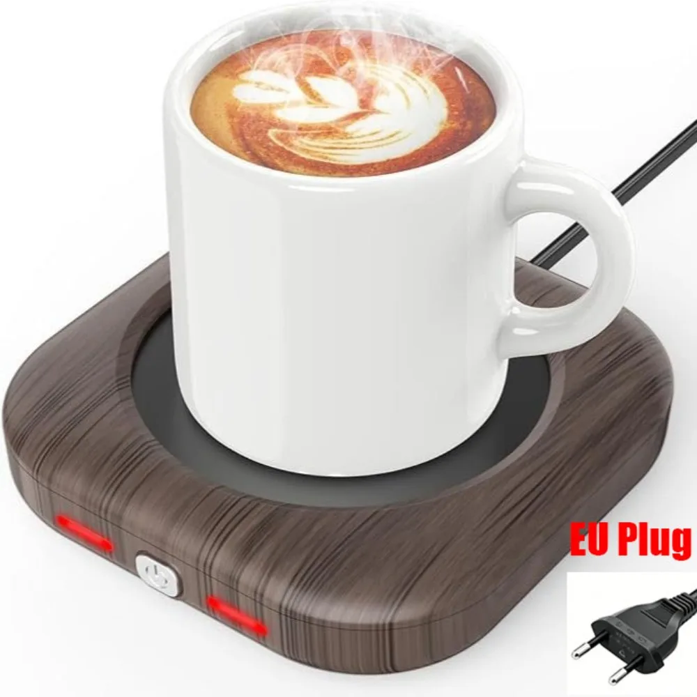 Auto Shut Off Coffee Mug Warmer Timer Function 3 Temperature Setting Desk Cup Heater Thermostat Coaster Cup Heating Pad Desk Use